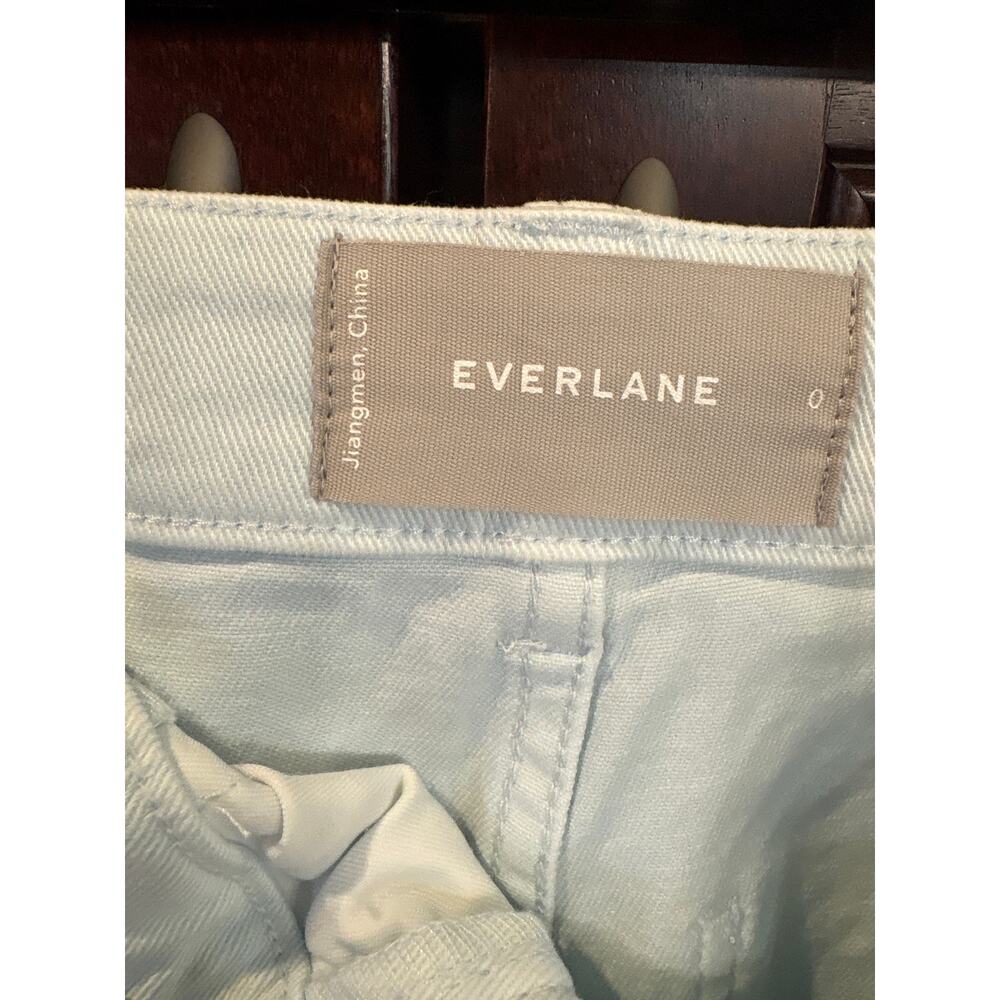 Everlane Utility Barrel Jeans Light Wash Cropped Tapered Denim Size 0 NWT - Picture 4 of 13